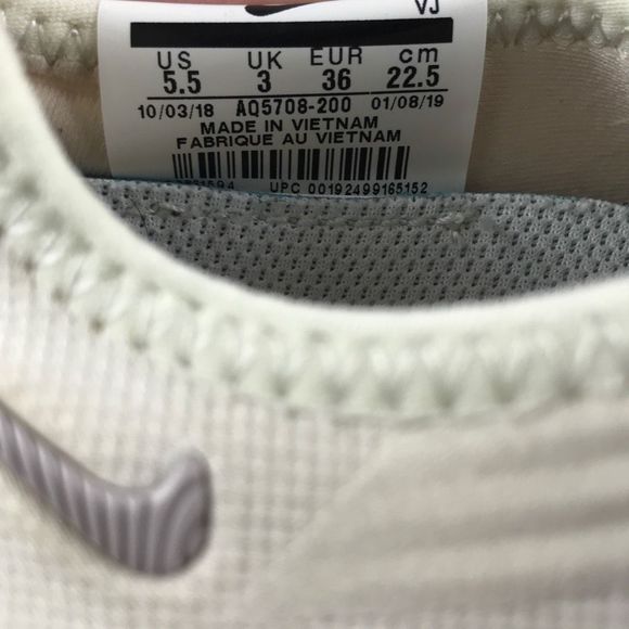 Nike Free Run Flyknit 3.0 Ivory Athletic Running Shoes AQ5708-200 Women Size 5.5 - Picture 12 of 12